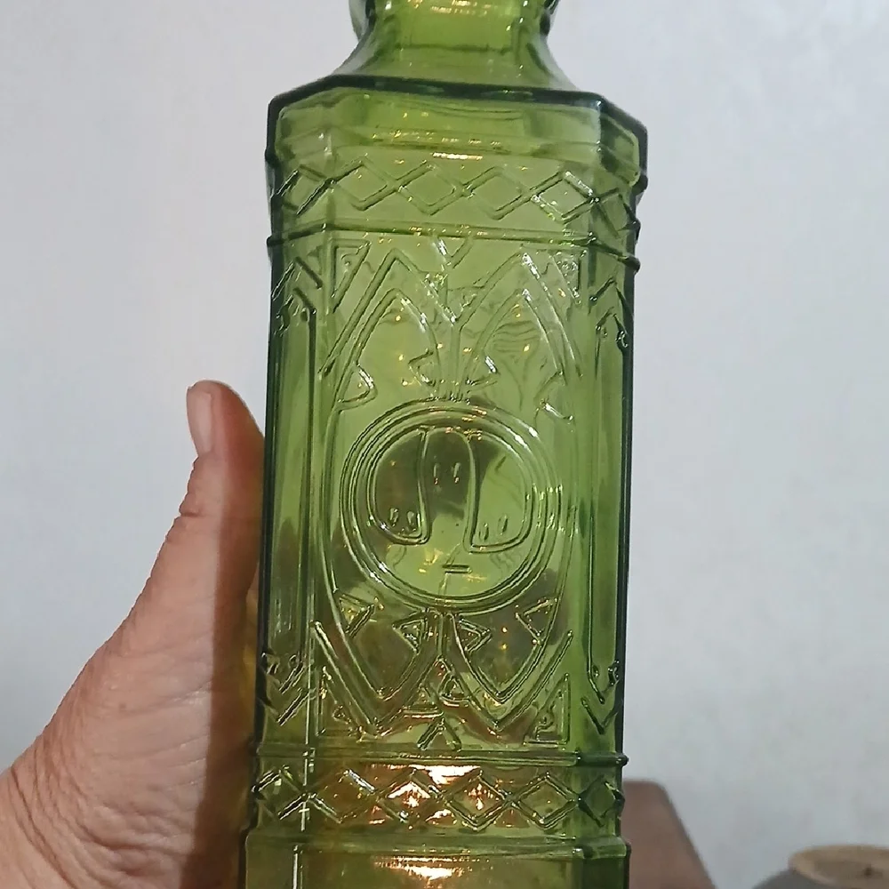 Source Unknown Green Glass Bottle with Cork